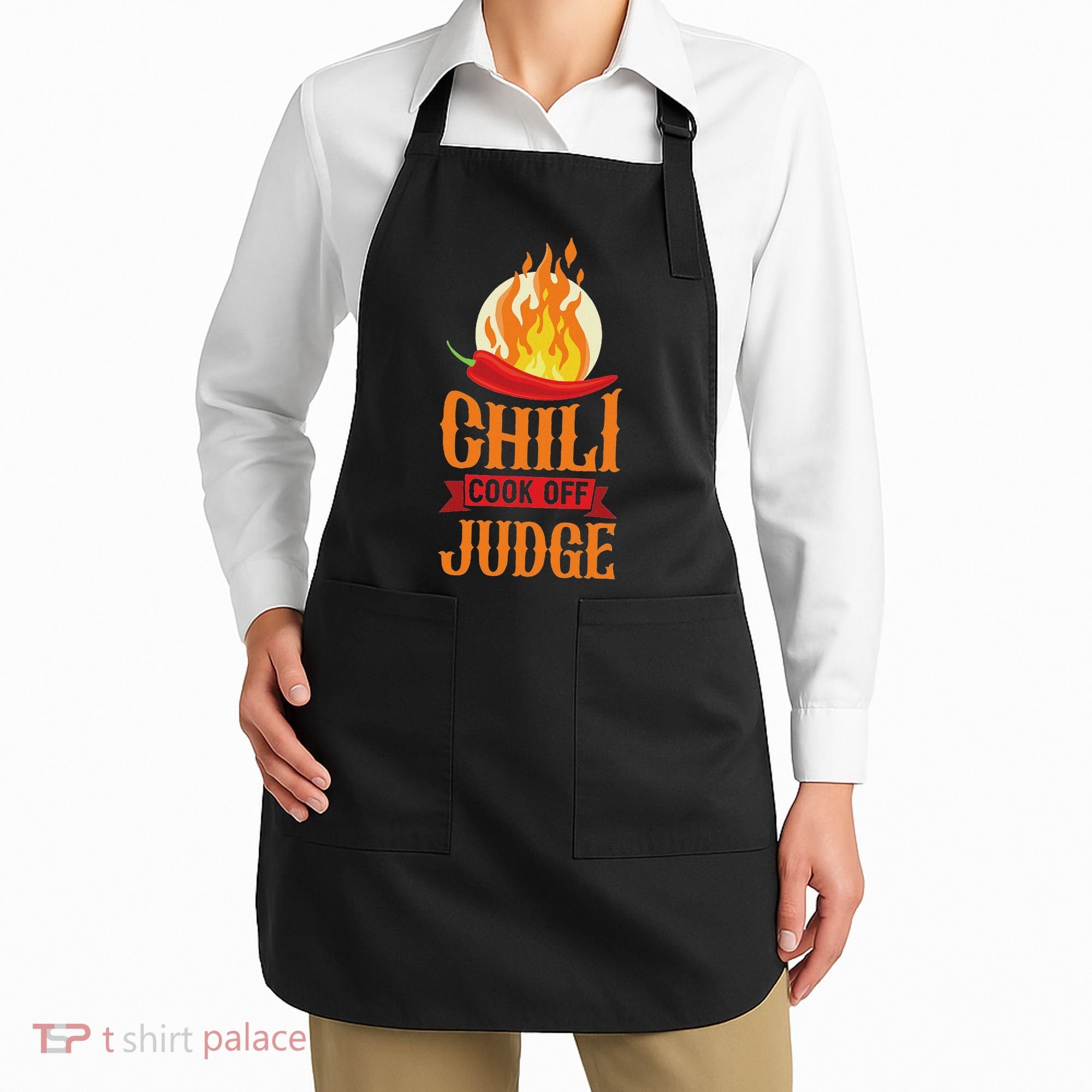 Chili Cook Off Judge Red Chili Apron