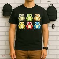 Colorful Collection Of Frogs Animal Lover Graphic T-Shirt thumb 6