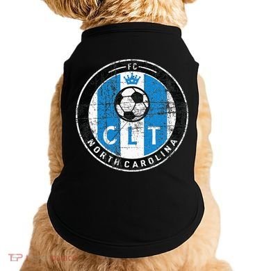 Charlotte CLT Original Design Jersey DISTRESSED  Doggie Tank