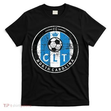 Charlotte CLT Original Design Jersey DISTRESSED  T-Shirt
