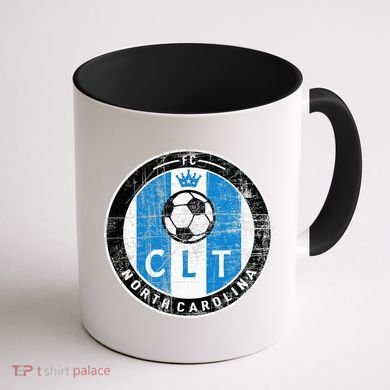Charlotte CLT Original Design Jersey DISTRESSED  Coffee Mug back