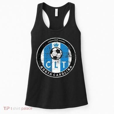 Charlotte CLT Original Design Jersey DISTRESSED  Women's Tank Top