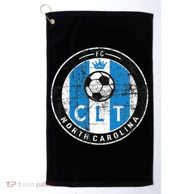 Charlotte CLT Original Design Jersey DISTRESSED  Golf Towel