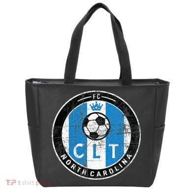 Charlotte CLT Original Design Jersey DISTRESSED  Tote Bag