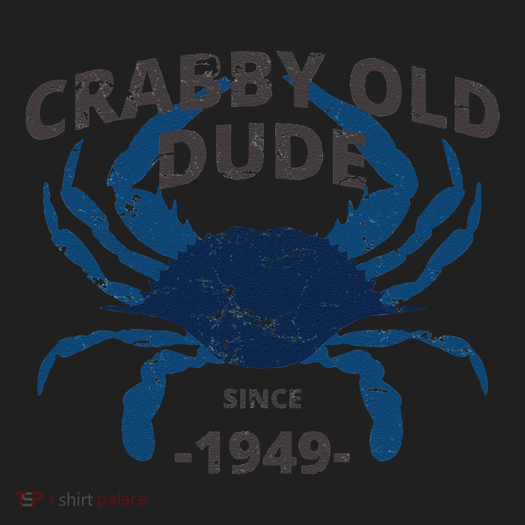Cute Crabby Old Dude Since 1949 70th Birthday Crab Fishing Beanie
