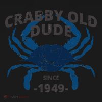 Cute Crabby Old Dude Since 1949 70th Birthday Crab Fishing Women's Hoodie thumb 2