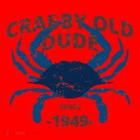 Cute Crabby Old Dude Since 1949 70th Birthday Crab Fishing Santa Hat thumb 1