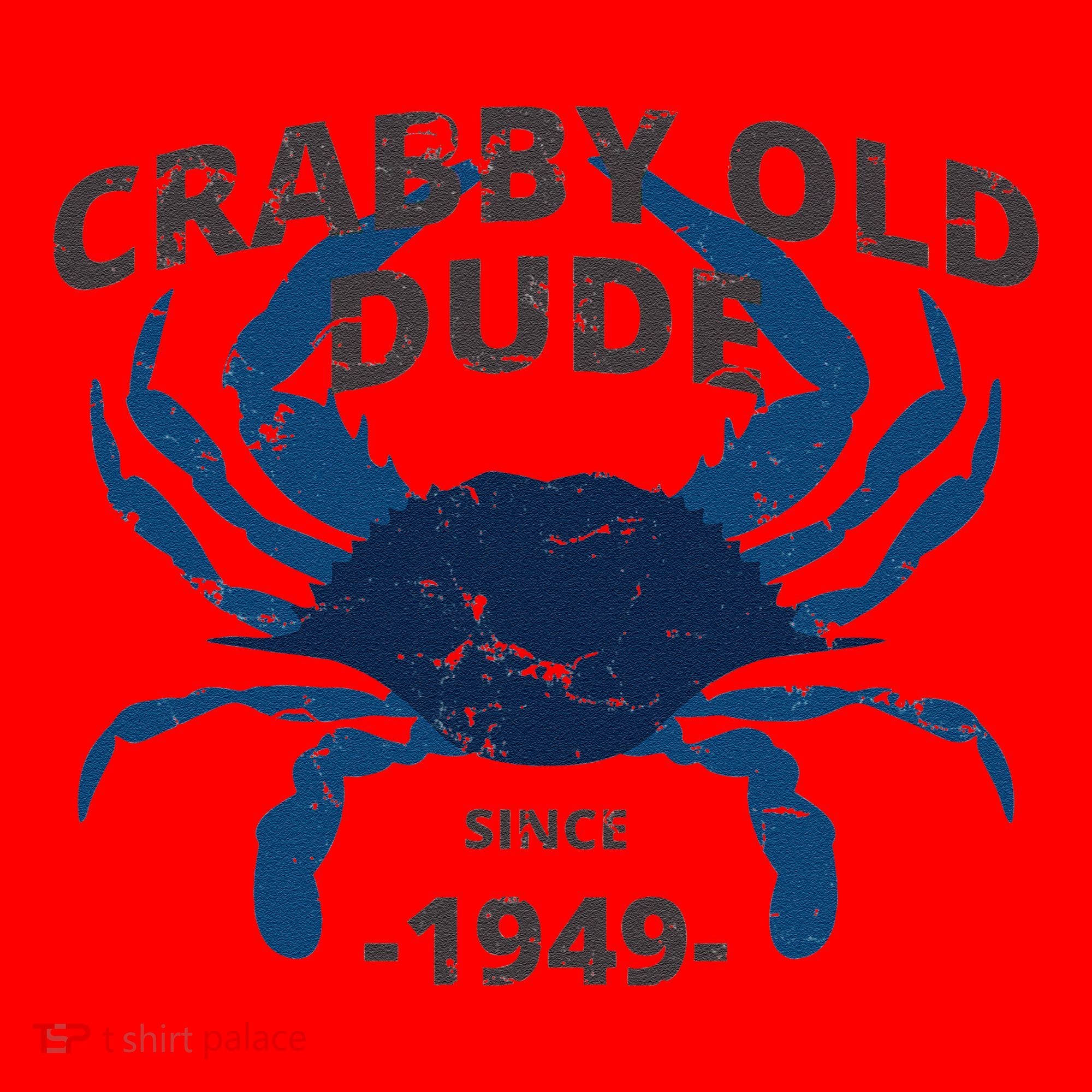 Cute Crabby Old Dude Since 1949 70th Birthday Crab Fishing Santa Hat