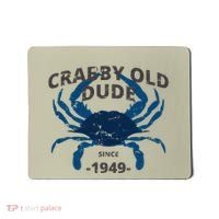 Cute Crabby Old Dude Since 1949 70th Birthday Crab Fishing Mousepad thumb 0