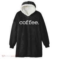 Coffee Hooded Wearable Blanket thumb 0