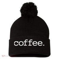 Coffee Pom Pom 12in Knit Beanie thumb 0