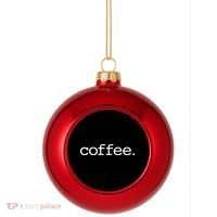 Coffee Plastic Christmas Ball Ornament thumb 0