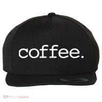 Coffee Wool Snapback Cap thumb 0