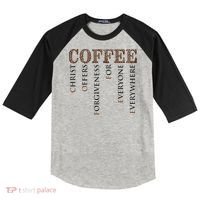 Coffee Christ Offers Forgiveness For Everyone Everywhere Raglan Baseball Sleeve Shirt thumb 0