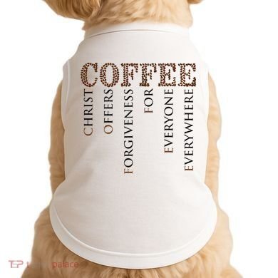 Coffee Christ Offers Forgiveness For Everyone Everywhere Doggie Tank