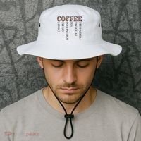 Coffee Christ Offers Forgiveness For Everyone Everywhere Bucket Hat thumb 2