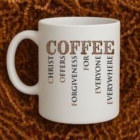 Coffee Christ Offers Forgiveness For Everyone Everywhere Coffee Mug thumb 2