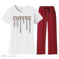 Coffee Christ Offers Forgiveness For Everyone Everywhere Women's Flannel Pajama Set thumb 0