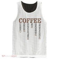 Coffee Christ Offers Forgiveness For Everyone Everywhere Mesh Reversible Basketball Jersey Tank thumb 0