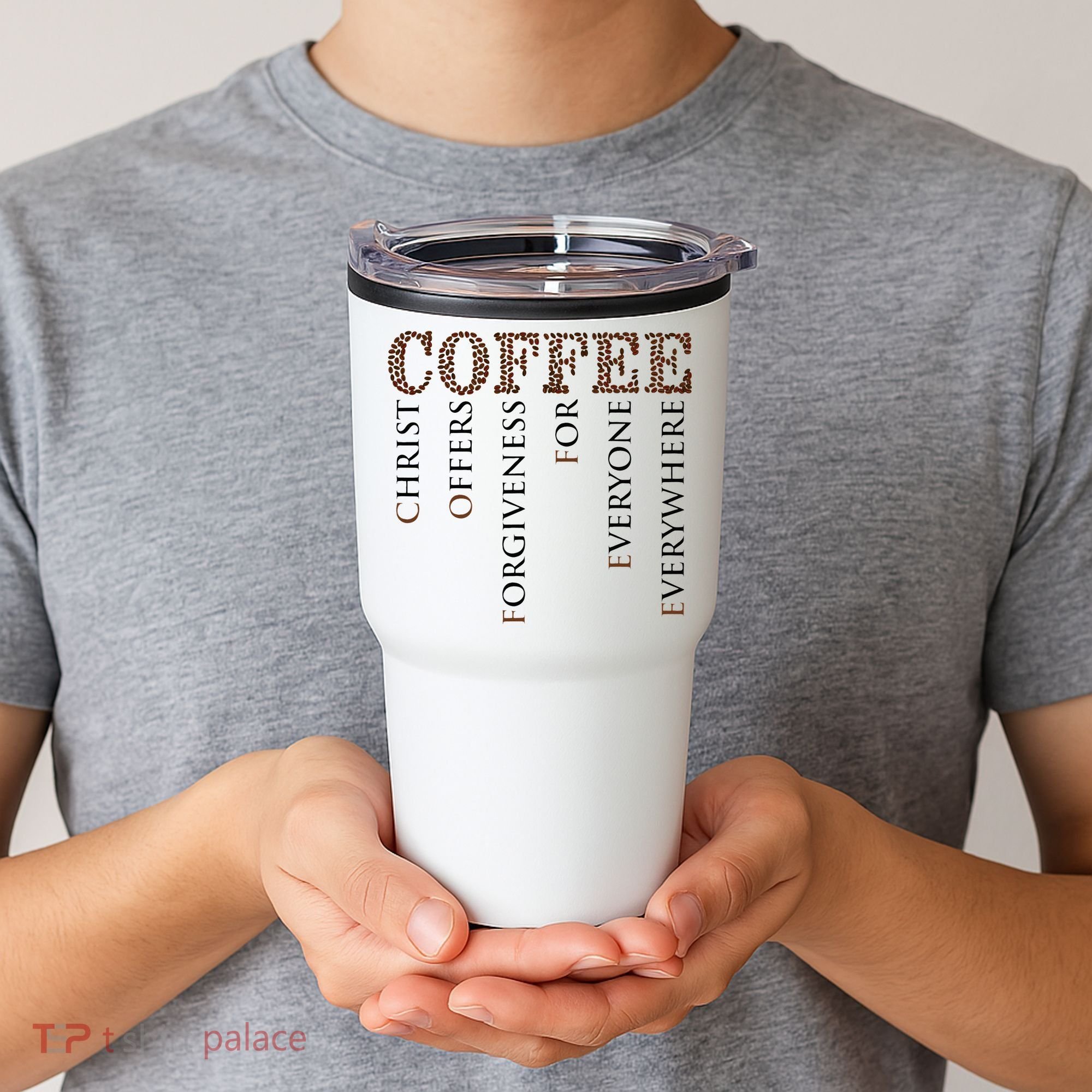 Coffee Christ Offers Forgiveness For Everyone Everywhere Tumbler