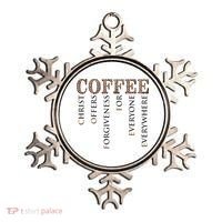 Coffee Christ Offers Forgiveness For Everyone Everywhere Ornament thumb 0