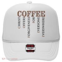 Coffee Christ Offers Forgiveness For Everyone Everywhere Hat thumb 0