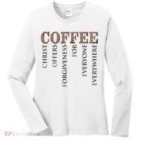 Coffee Christ Offers Forgiveness For Everyone Everywhere Women's Long Sleeve Shirt thumb 0