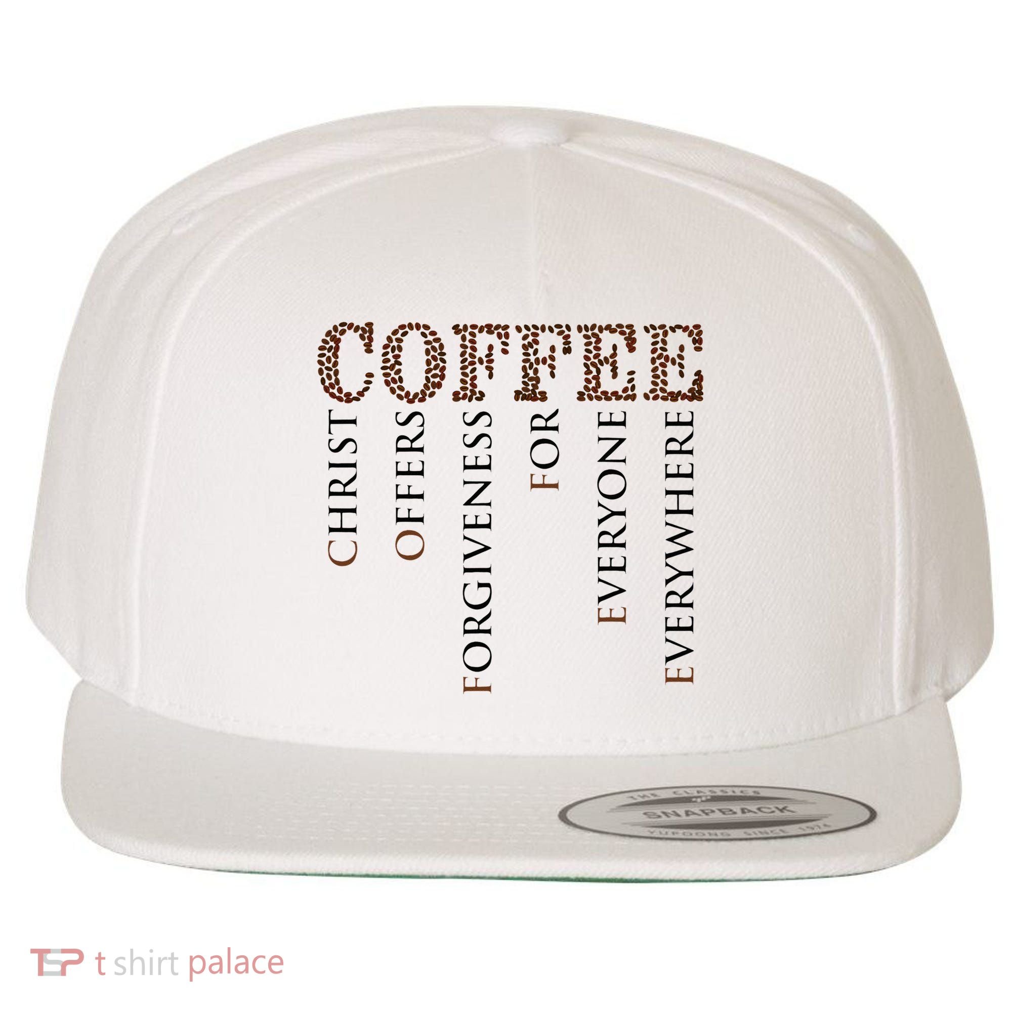 Coffee Christ Offers Forgiveness For Everyone Everywhere Wool Snapback Cap