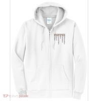 Coffee Christ Offers Forgiveness For Everyone Everywhere Full Zip Hoodie thumb 0