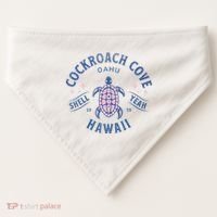 Cockroach Cove Oahu Hawaii Sea Turtle USA-Made Doggie Bandana thumb 0