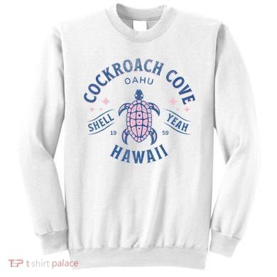 Cockroach Cove Oahu Hawaii Sea Turtle Sweatshirt