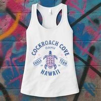 Cockroach Cove Oahu Hawaii Sea Turtle Women's Tank Top thumb 3