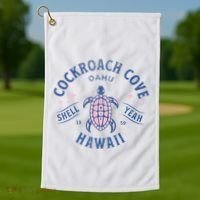 Cockroach Cove Oahu Hawaii Sea Turtle Golf Towel thumb 1