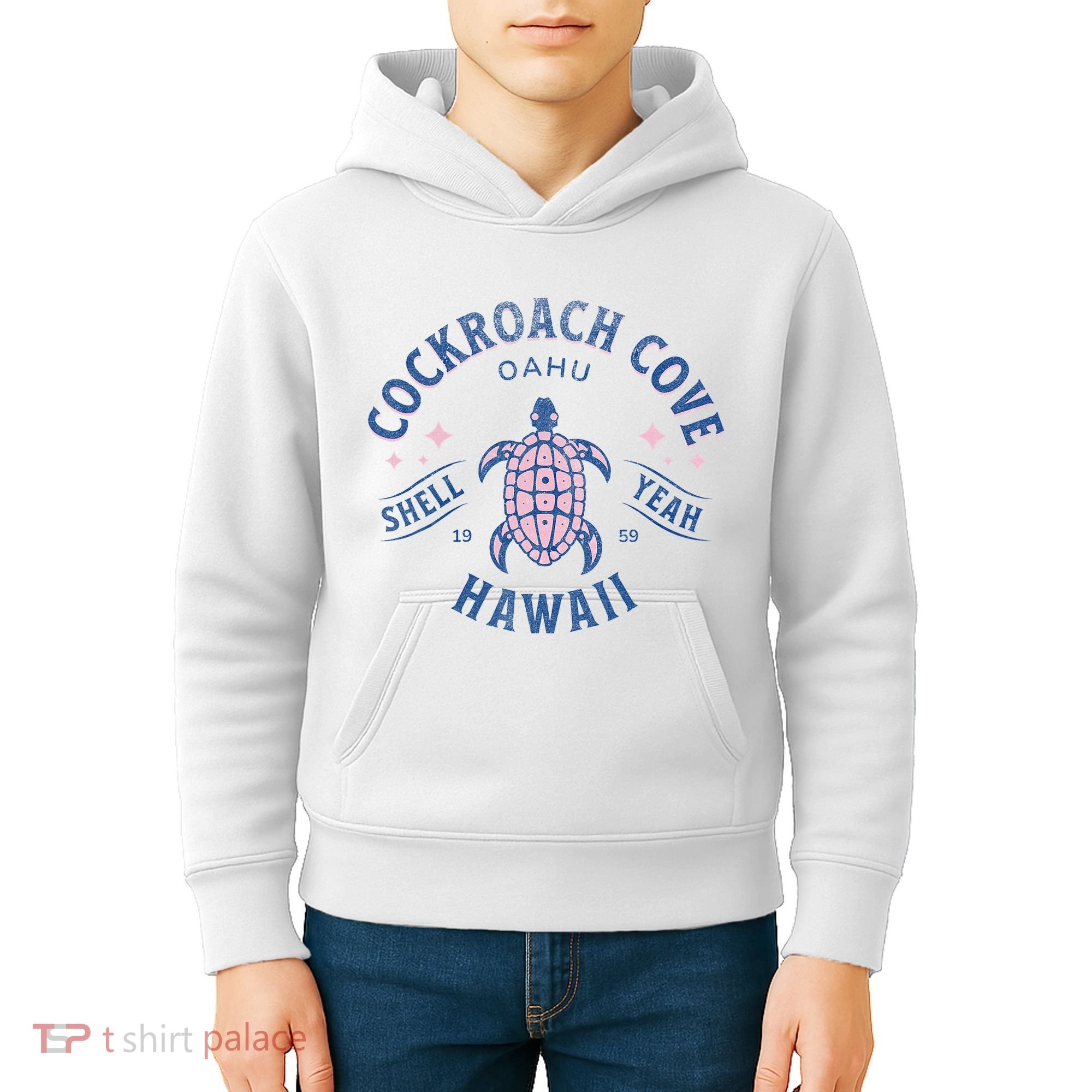 Cockroach Cove Oahu Hawaii Sea Turtle Kids Hoodie