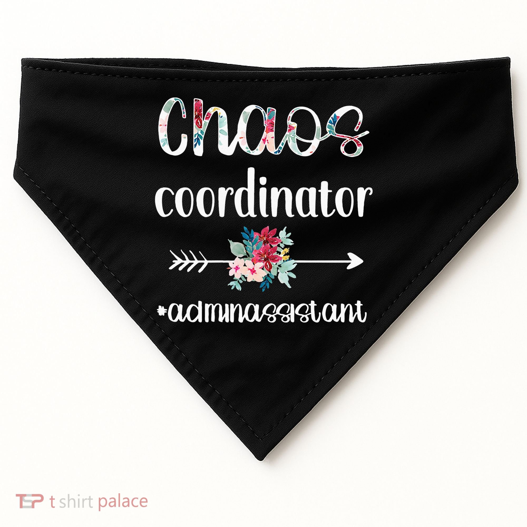 Chaos Coordinator Office Administrative Assistant Day USA-Made Doggie Bandana