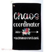 Chaos Coordinator Office Administrative Assistant Day Golf Towel thumb 0