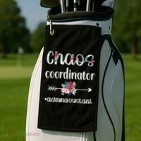 Chaos Coordinator Office Administrative Assistant Day Golf Towel thumb 2
