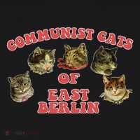 Communist Cats Of East Berlin Kitten Saying T-Shirt thumb 7