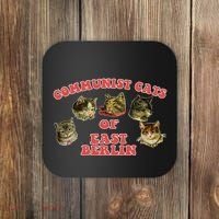 Communist Cats Of East Berlin Kitten Saying Coaster thumb 0