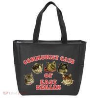 Communist Cats Of East Berlin Kitten Saying Tote Bag thumb 0