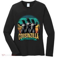 Cousinzilla Cousin Of The Monsters Funny Gifts For Family Women's Long Sleeve Shirt thumb 0