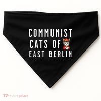 Communist Cats Of East Berlin History Buffs And Cat Lover USA-Made Doggie Bandana thumb 0