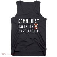 Communist Cats Of East Berlin History Buffs And Cat Lover Tank Top thumb 0