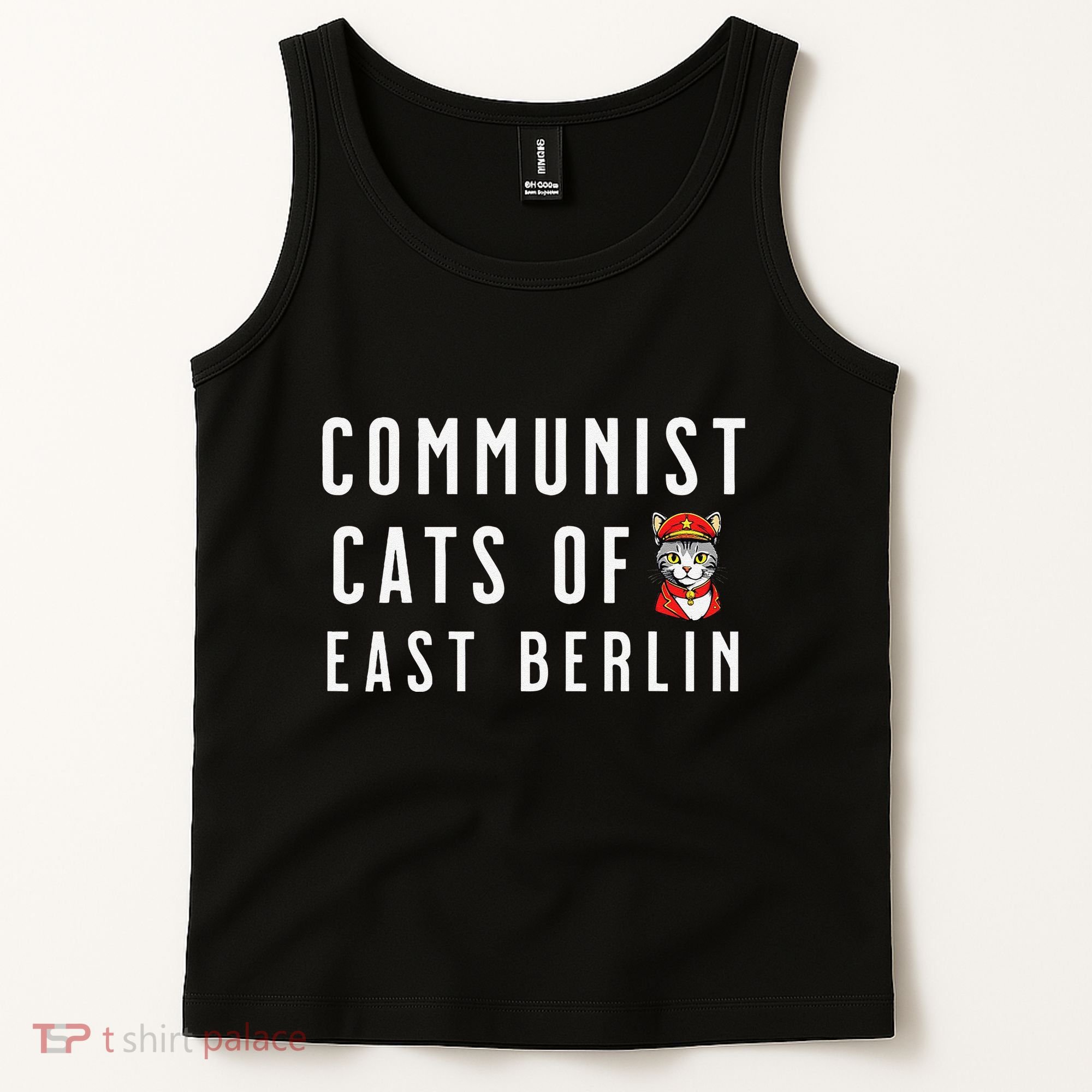 Communist Cats Of East Berlin History Buffs And Cat Lover Tank Top