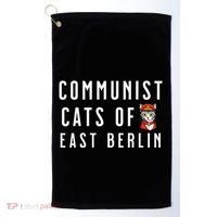 Communist Cats Of East Berlin History Buffs And Cat Lover Golf Towel thumb 0