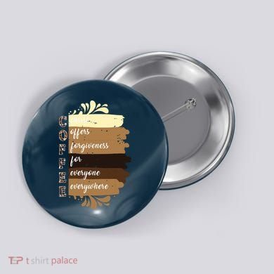 Coffee Christ Offers Forgiveness For Everyone Everywhere 4060 Button