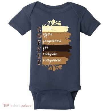 Coffee Christ Offers Forgiveness For Everyone Everywhere 4060 Baby Bodysuit