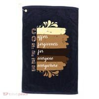 Coffee Christ Offers Forgiveness For Everyone Everywhere 4060 Golf Towel thumb 0
