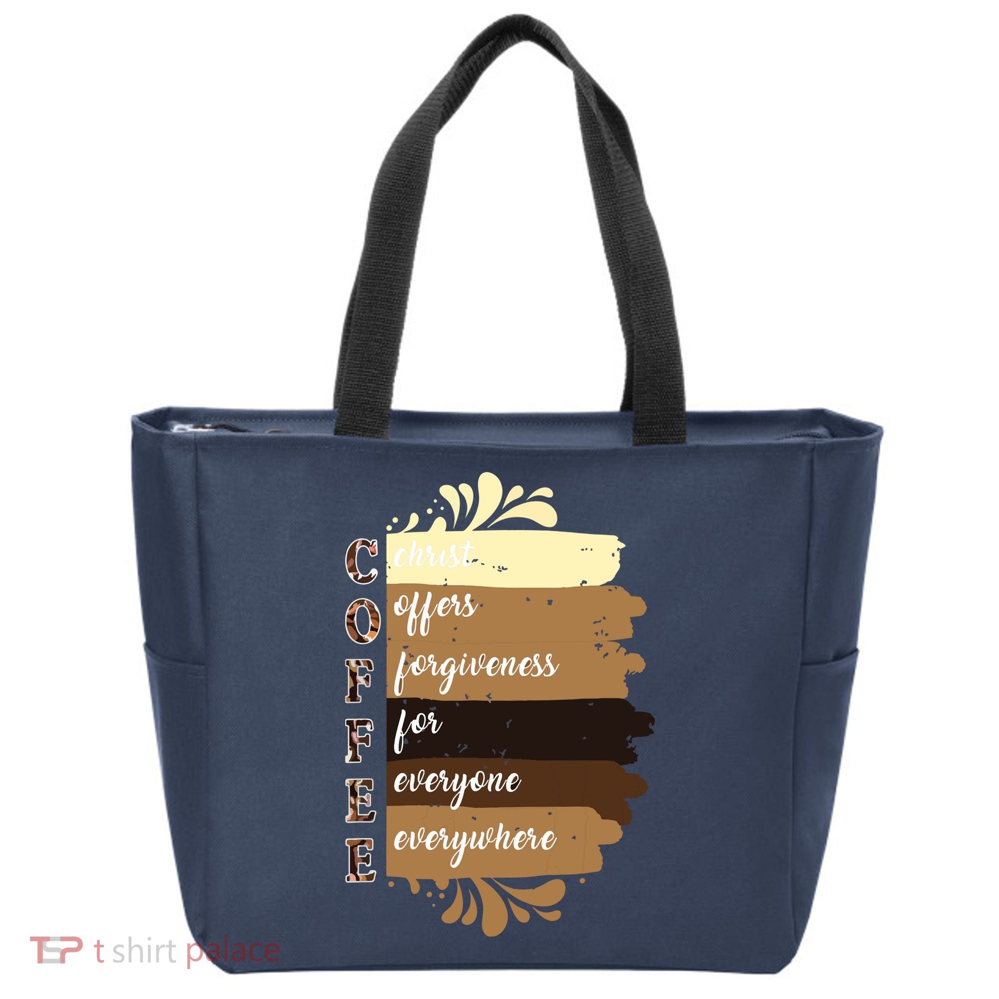 Coffee Christ Offers Forgiveness For Everyone Everywhere 4060 Tote Bag