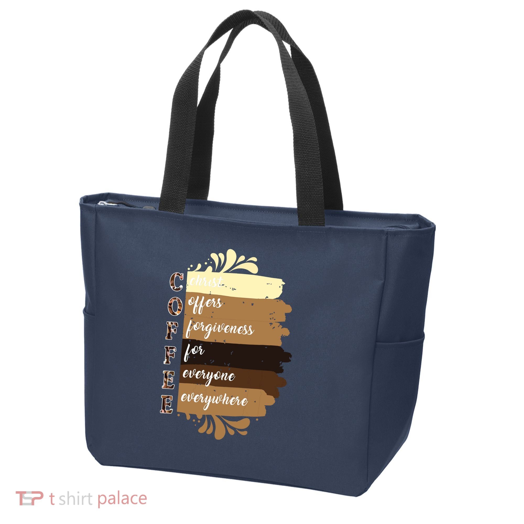 Coffee Christ Offers Forgiveness For Everyone Everywhere 4060 Tote Bag